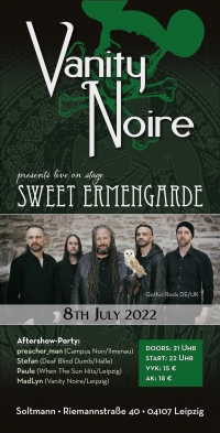 08.07.2022- Vanity Noire presents: SWEET ERMENGARDE + Aftershow Party